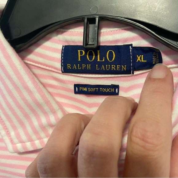 Polo Ralph Lauren Men’s Striped Pima Soft Touch Polo Shirt Size XL Preppy Casual - Picture 3 of 9